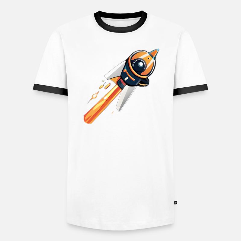 Fusée allant dans l'espace T-shirt contrasté Homme