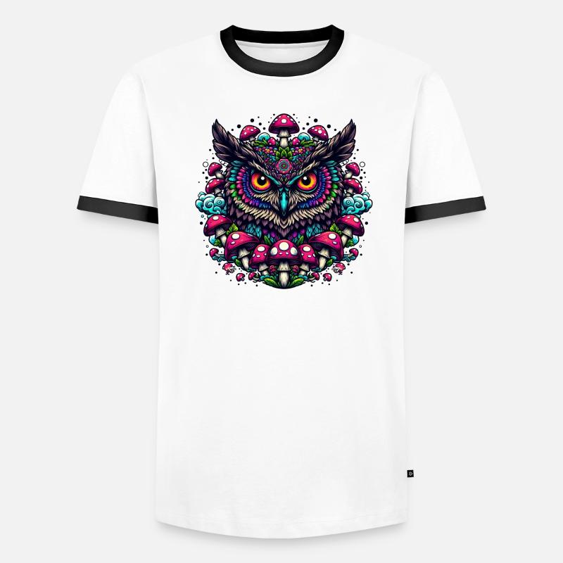Psychedelic Owl Men's Ringer Shirt