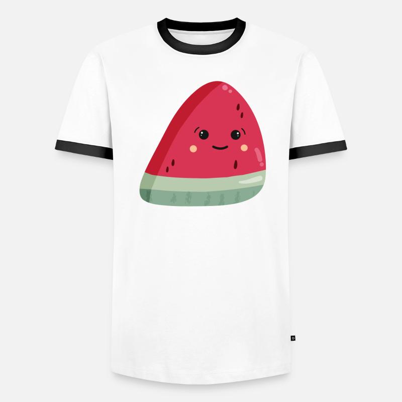 Pastèque Kawaii T-shirt contrasté Homme