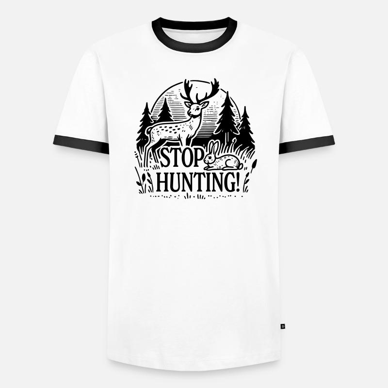 Stop Hunting Men's Ringer Shirt