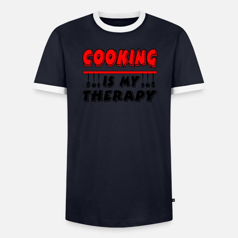Cuire T-shirt contrasté Homme