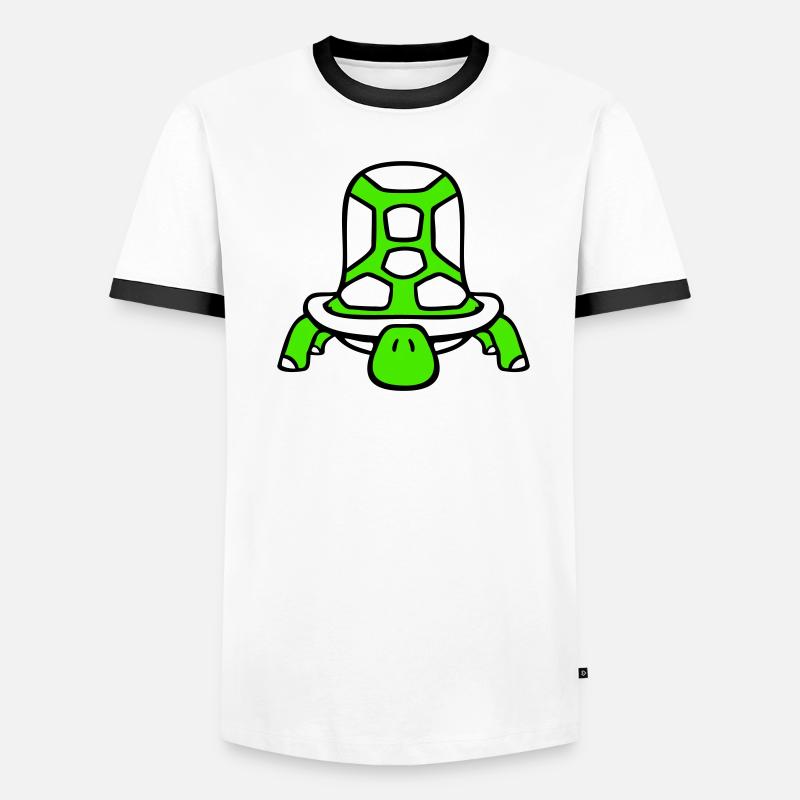Turtle cute cute big turtle shell Men's Ringer Shirt