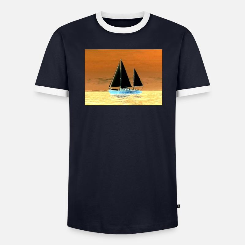 Ho-Boot Männer Kontrast-T-Shirt