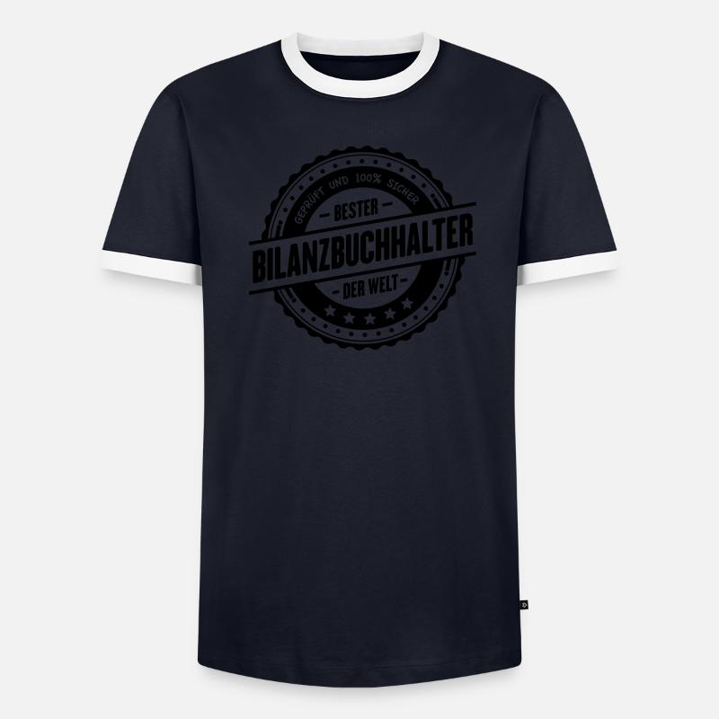 Bester Bilanzbuchhalter Männer Kontrast-T-Shirt