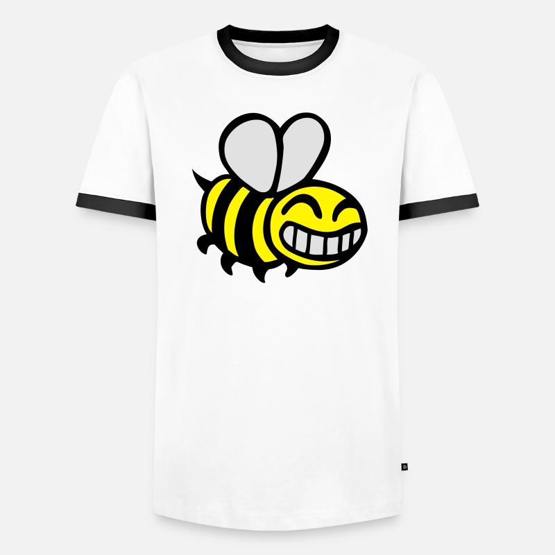 bee beekeeping beekeeper comics drawing Men's Ringer Shirt