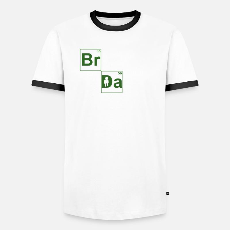 Papa Männer Kontrast-T-Shirt