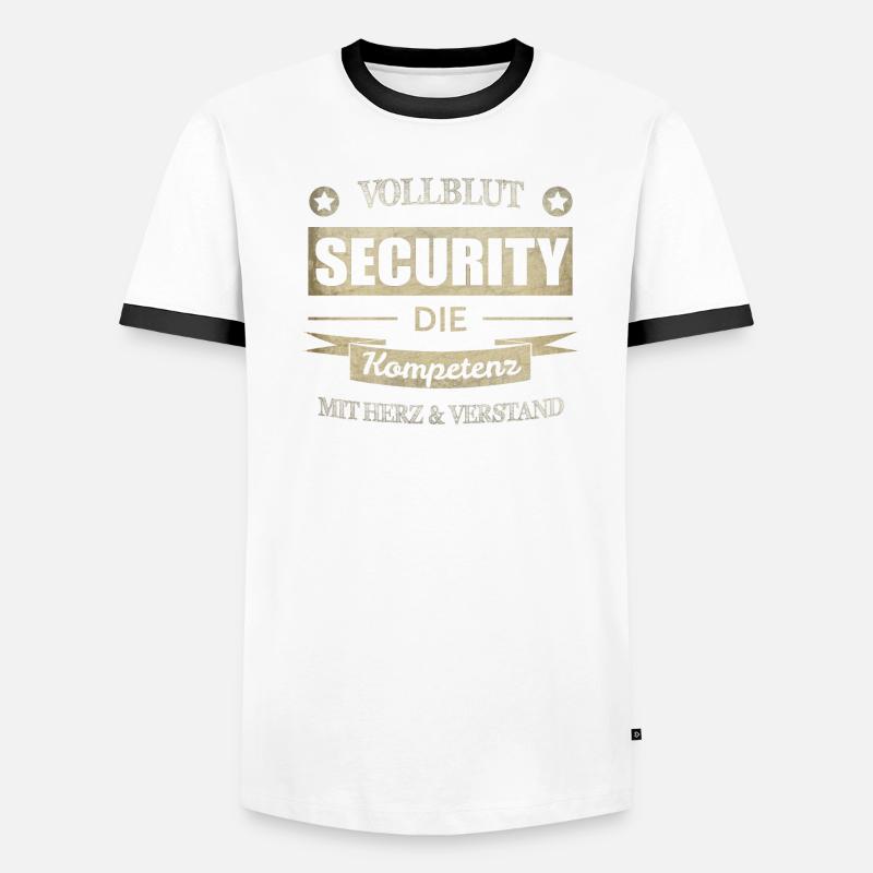 Security Spruch Männer Kontrast-T-Shirt