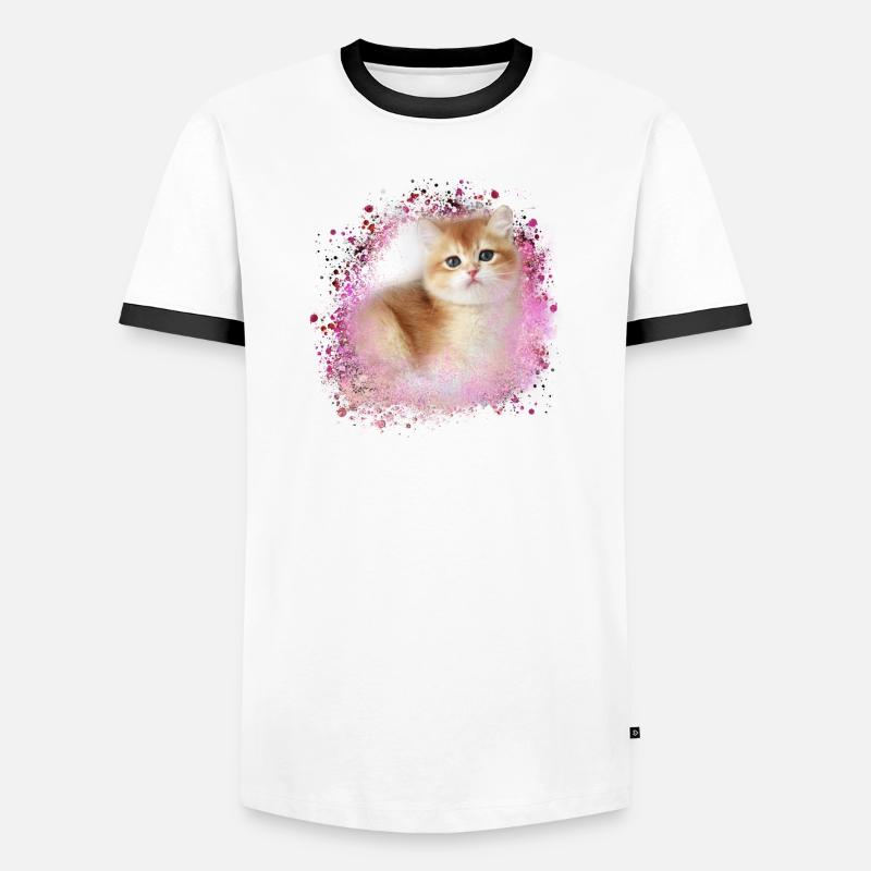 kitten,cat,kitten,graffiti,painting Men's Ringer Shirt