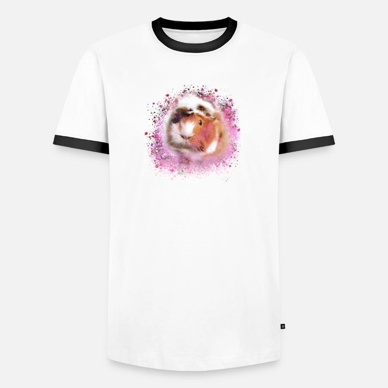cochons d’Inde, graffitis, cochons d’Inde rosette T-shirt contrasté Homme
