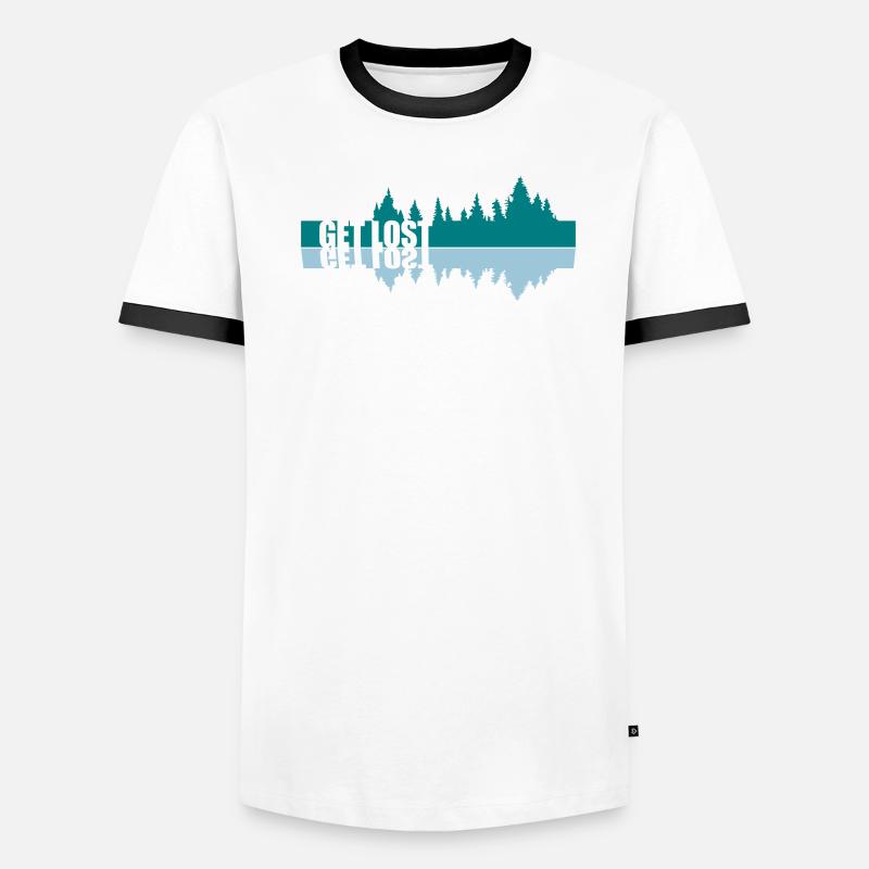 Mirroring Get Lost Men's Ringer Shirt