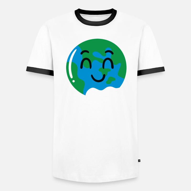 Erde Männer Kontrast-T-Shirt
