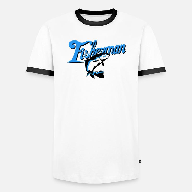 Fischer Männer Kontrast-T-Shirt