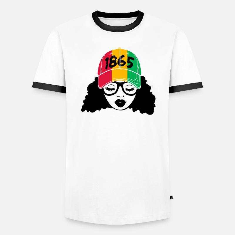 Juneteenth T-shirt contrasté Homme