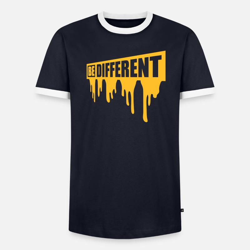 Be different Logo Design Men's Ringer Shirt