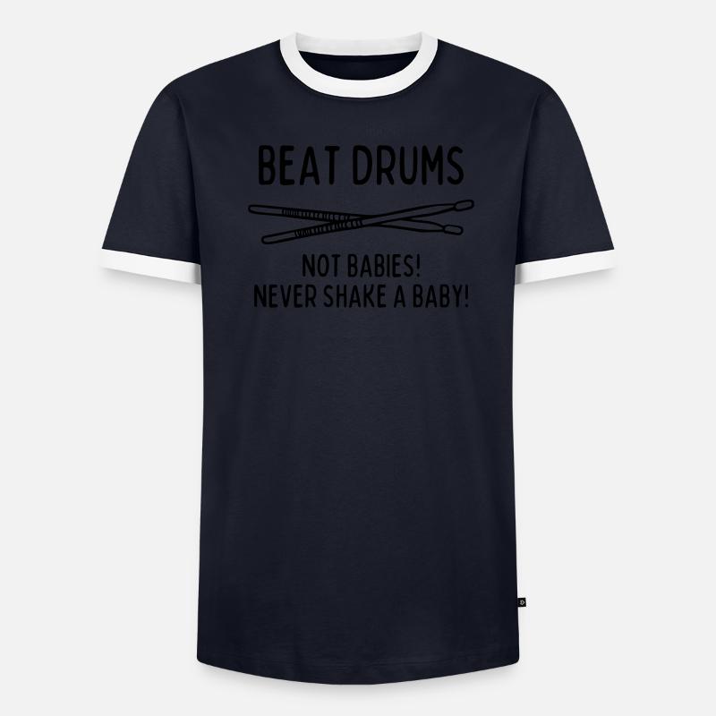 NE SECOUEZ JAMAIS UN BÉBÉ T-shirt contrasté Homme