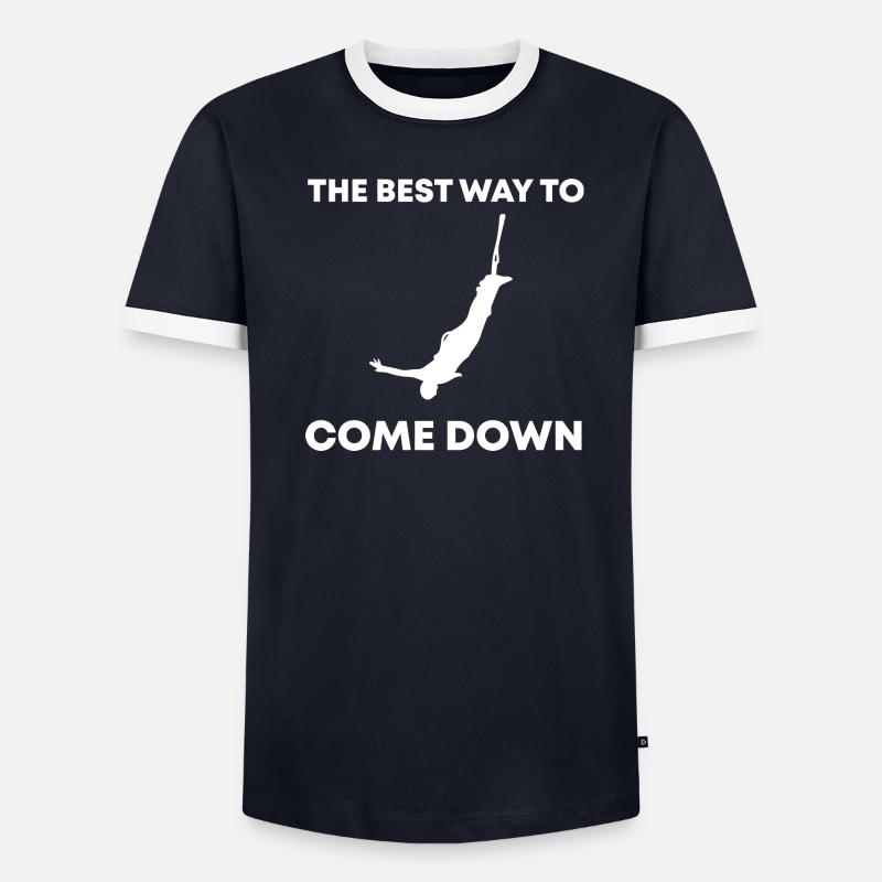 Bungee Jumping Evolution Sport Fun T-shirt contrasté Homme
