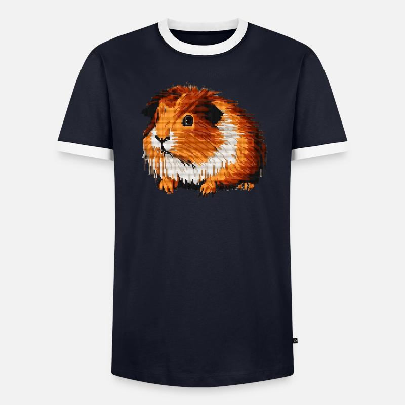 Cochons d’Inde dans de beaux graphismes 8 bits T-shirt contrasté Homme