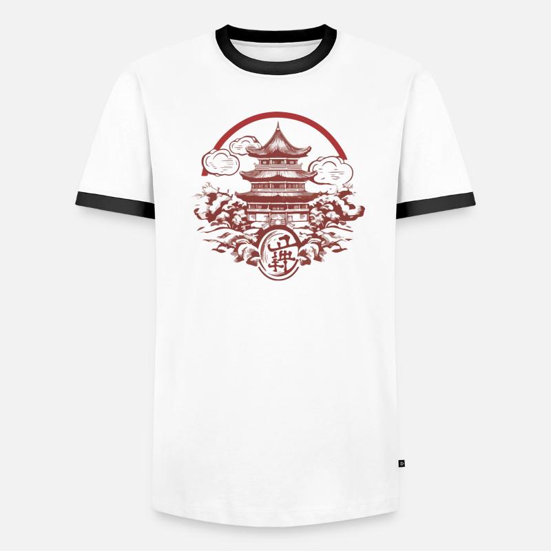 Folklore Chinois T-shirt contrasté Homme