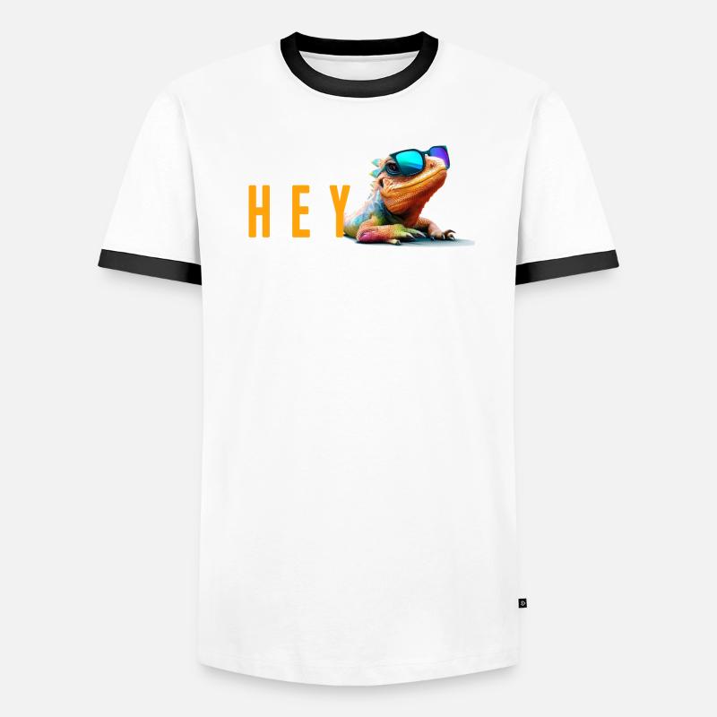 lizard hey Men's Ringer Shirt