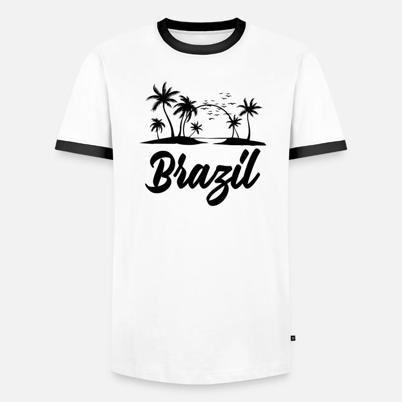 Brésil T-shirt contrasté Homme