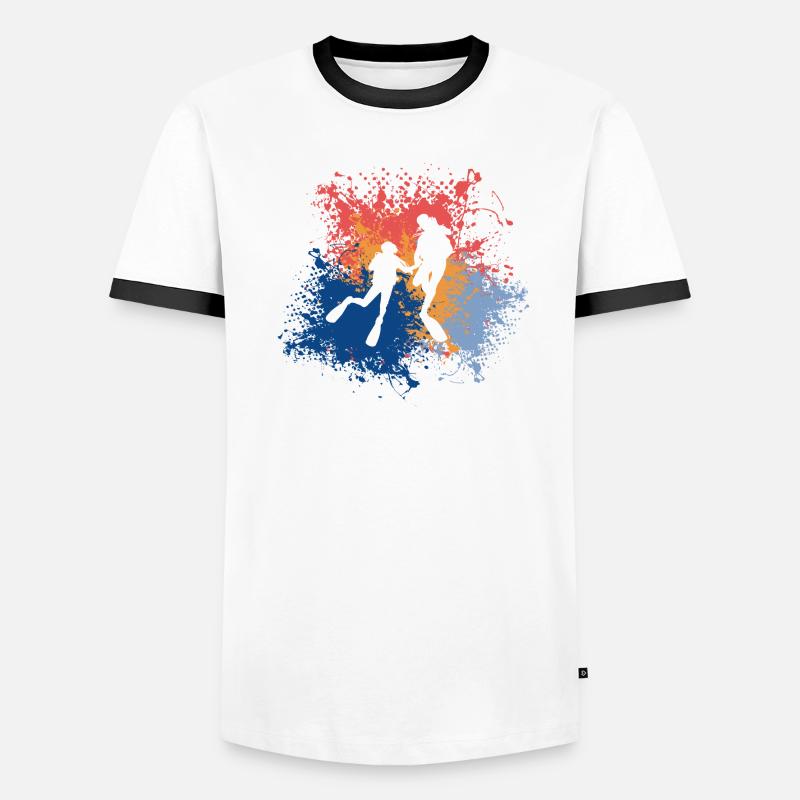 Plongée Plongée Rétro T-shirt contrasté Homme