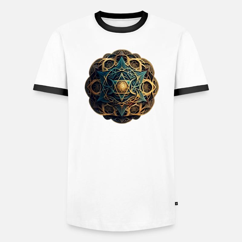 Ray Mandala T-shirt contrasté Homme