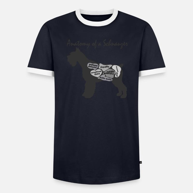 Anatomie de SCNAUZER T-shirt contrasté Homme