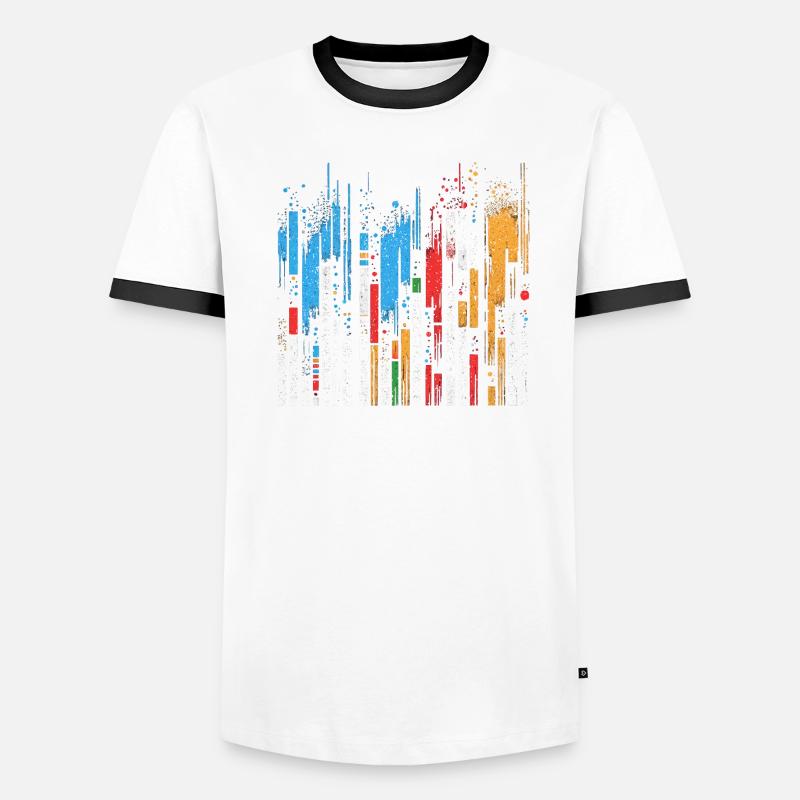 Data Analysis & Charts - Visual Gift Idea Men's Ringer Shirt