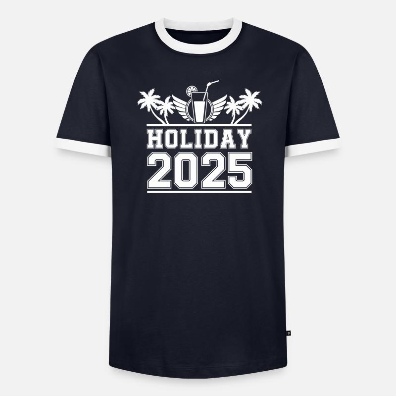 Holiday 2025 - Männer Kontrast-T-Shirt - undefined