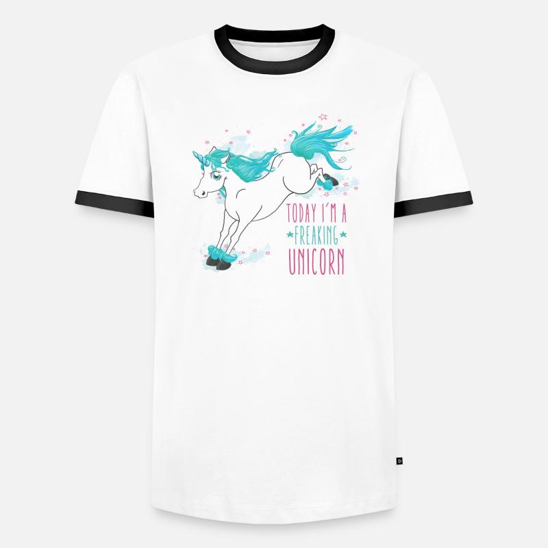 Today I´m a freaking unicorn T-shirt contrasté Homme