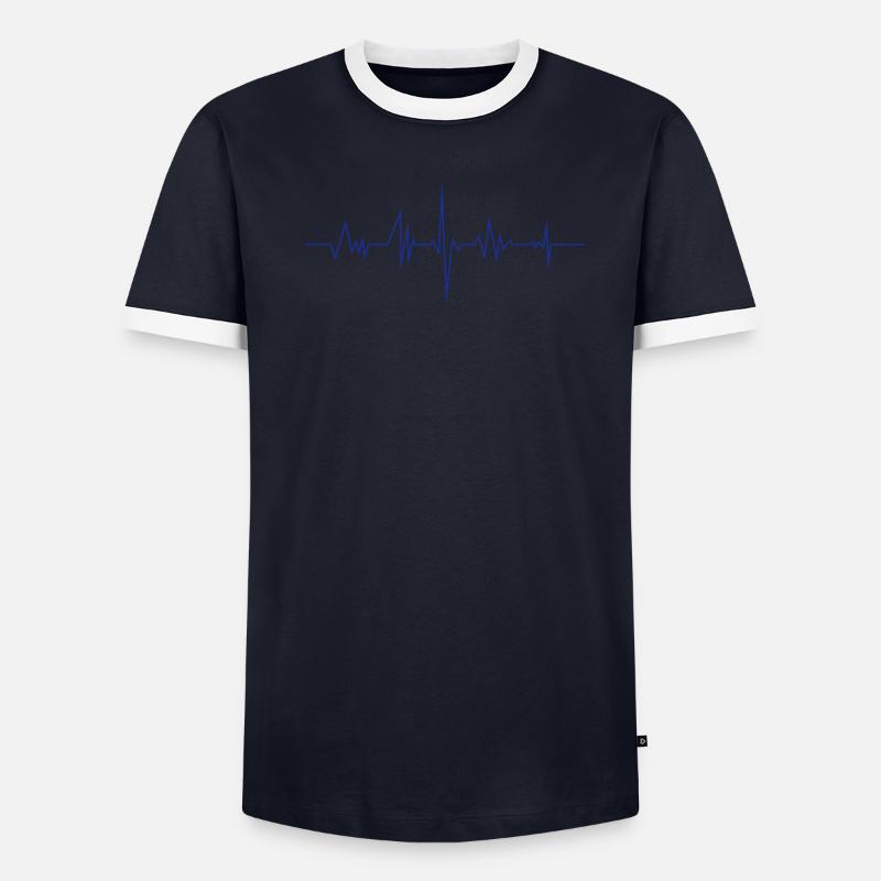Frequenz kurz Männer Kontrast-T-Shirt