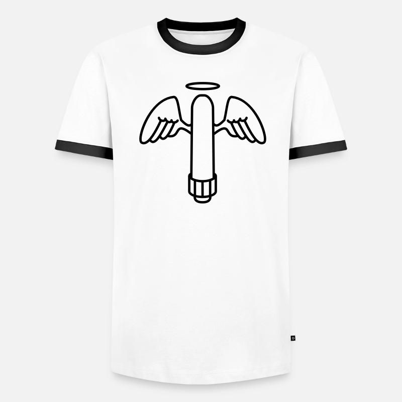 Gode avec ailes T-shirt contrasté Homme