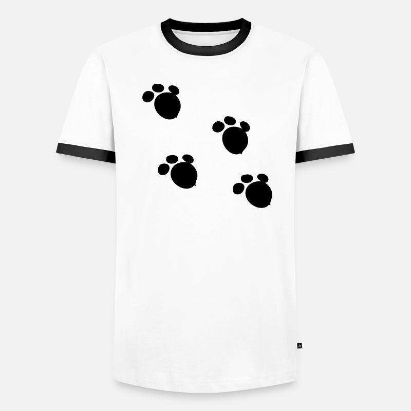 Bear paw pattern Men's Ringer Shirt