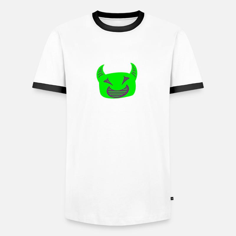 Green devil Männer Kontrast-T-Shirt