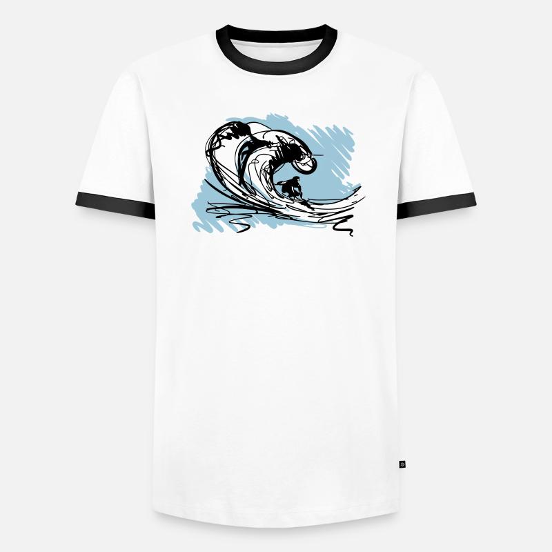 Baril de surf T-shirt contrasté Homme