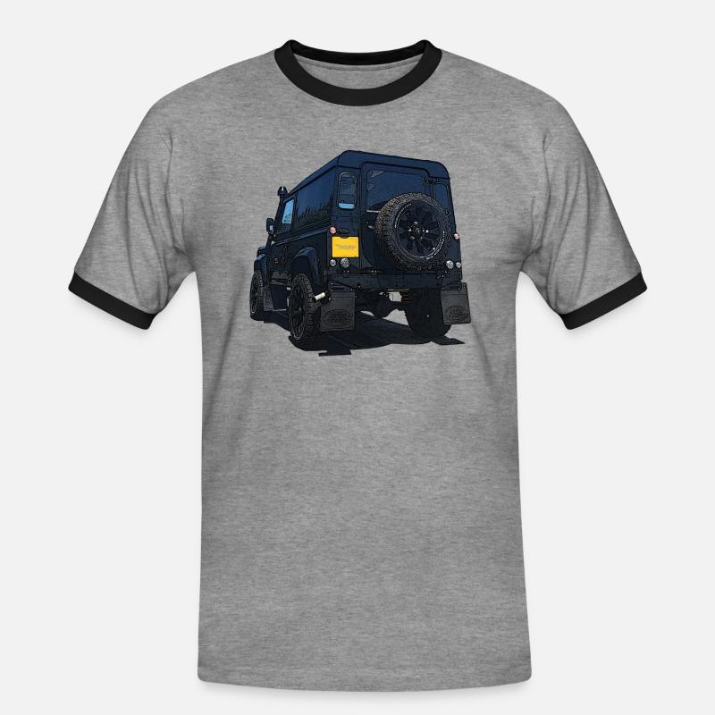 Offroading - Men's Ringer Shirt - heather grey/black