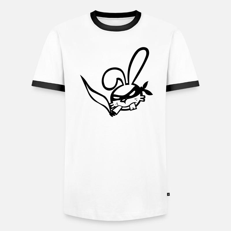 Der Räuber Hasenzahn Männer Kontrast-T-Shirt
