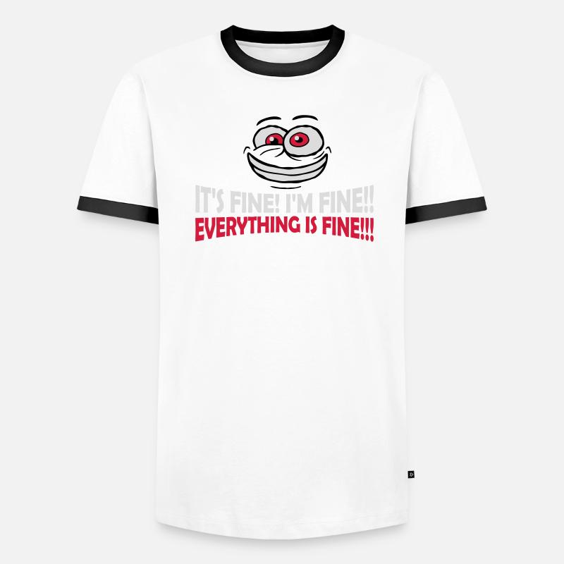 Tout va bien devis T-shirt contrasté Homme