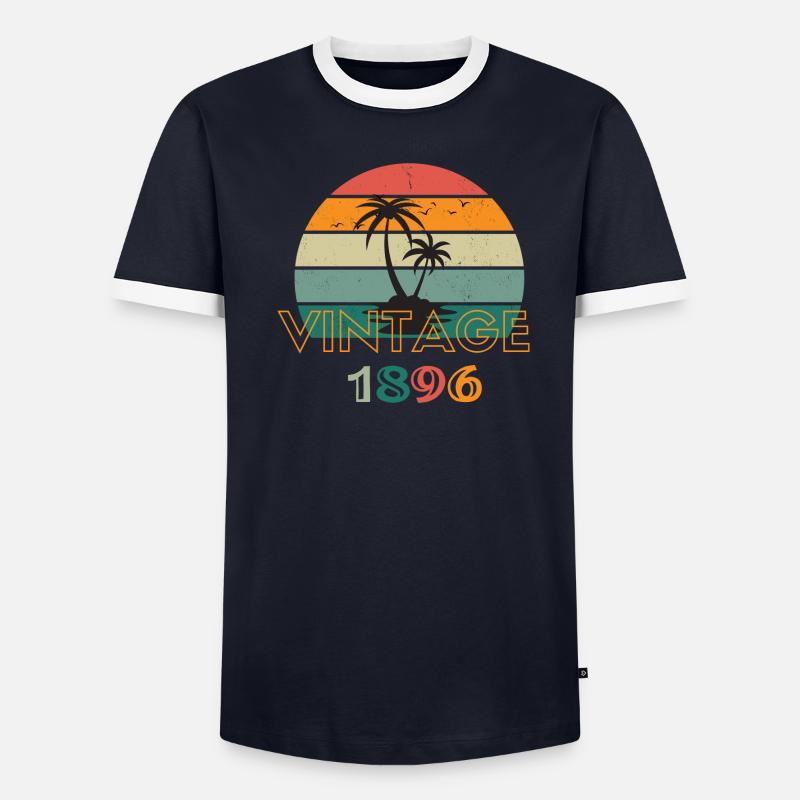 Vintage Beach Männer Kontrast-T-Shirt