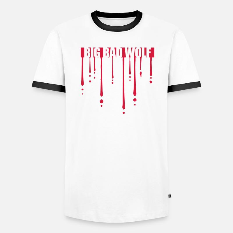 big bad wolf Zitat Männer Kontrast-T-Shirt