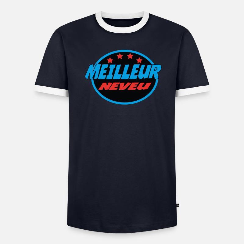 BESTER NEFFE Männer Kontrast-T-Shirt