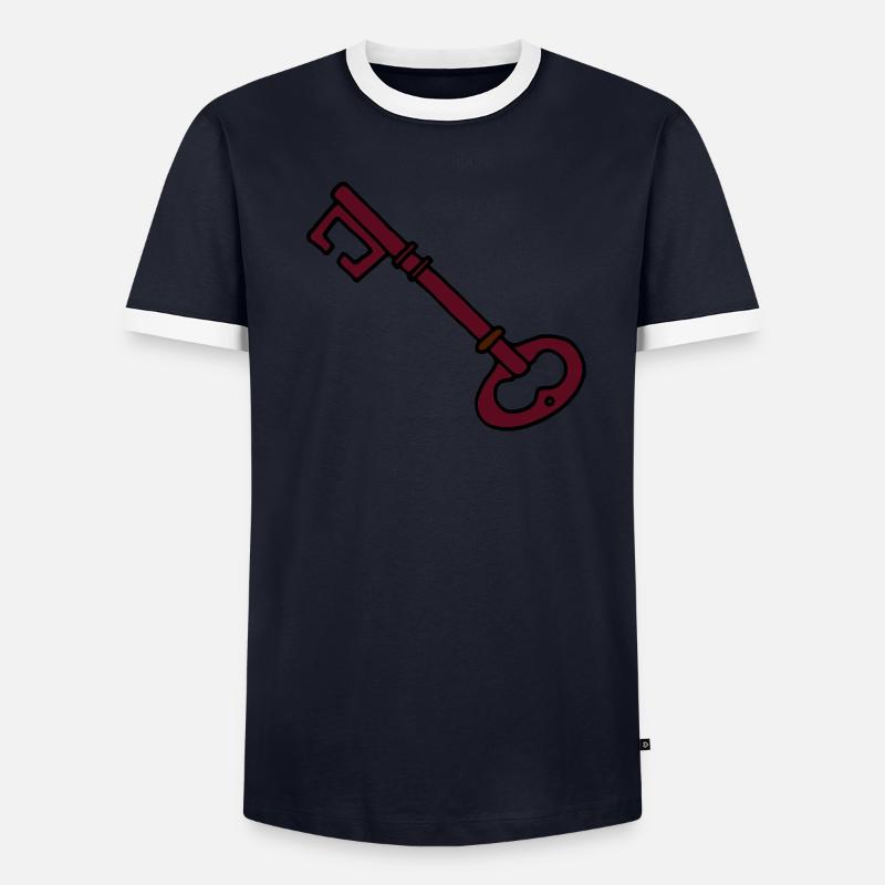 key T-shirt contrasté Homme