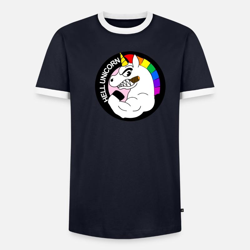 hell unicorn Men's Ringer Shirt