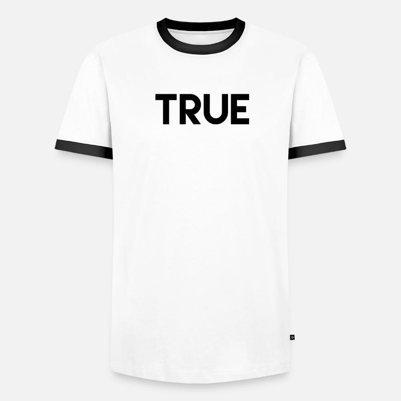 stylisches Design, true Männer Kontrast-T-Shirt