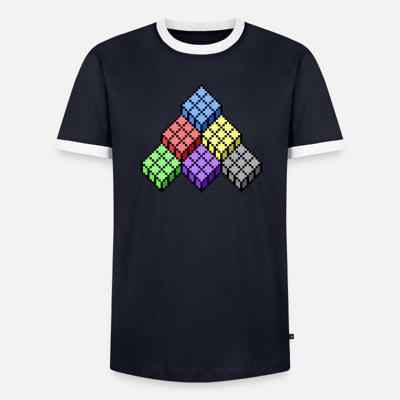 iso Männer Kontrast-T-Shirt