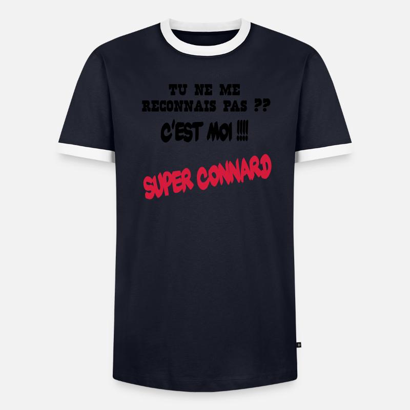 Super connard T-shirt contrasté Homme