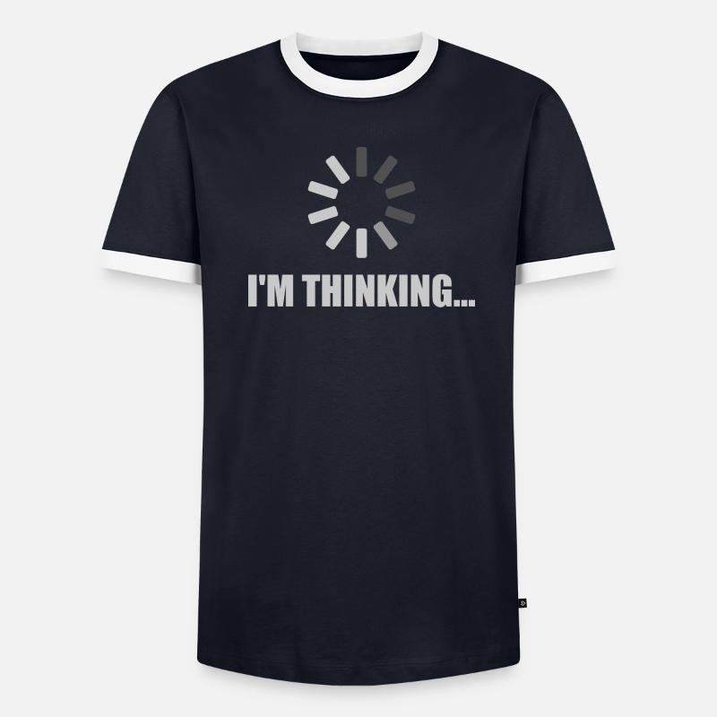 I'm Thinking - Loading Icon - Men's Ringer Shirt - undefined