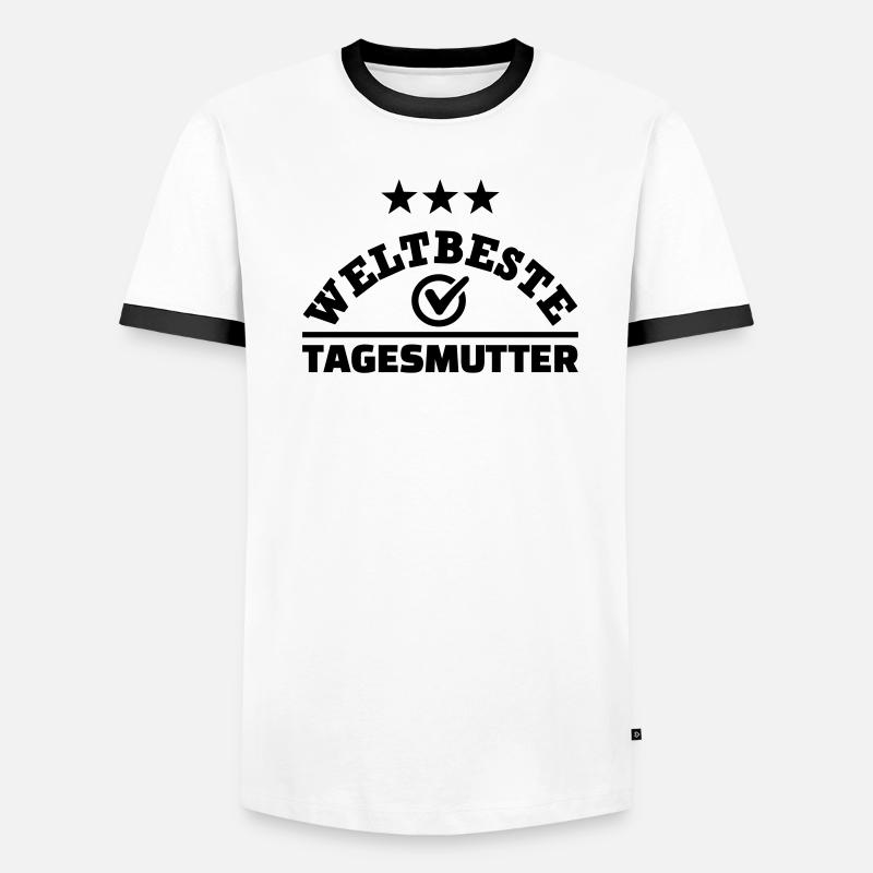 Tagesmutter Männer Kontrast-T-Shirt