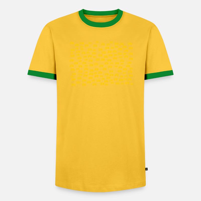Wohnmobile klein gold querformat - Männer Kontrast-T-Shirt - undefined