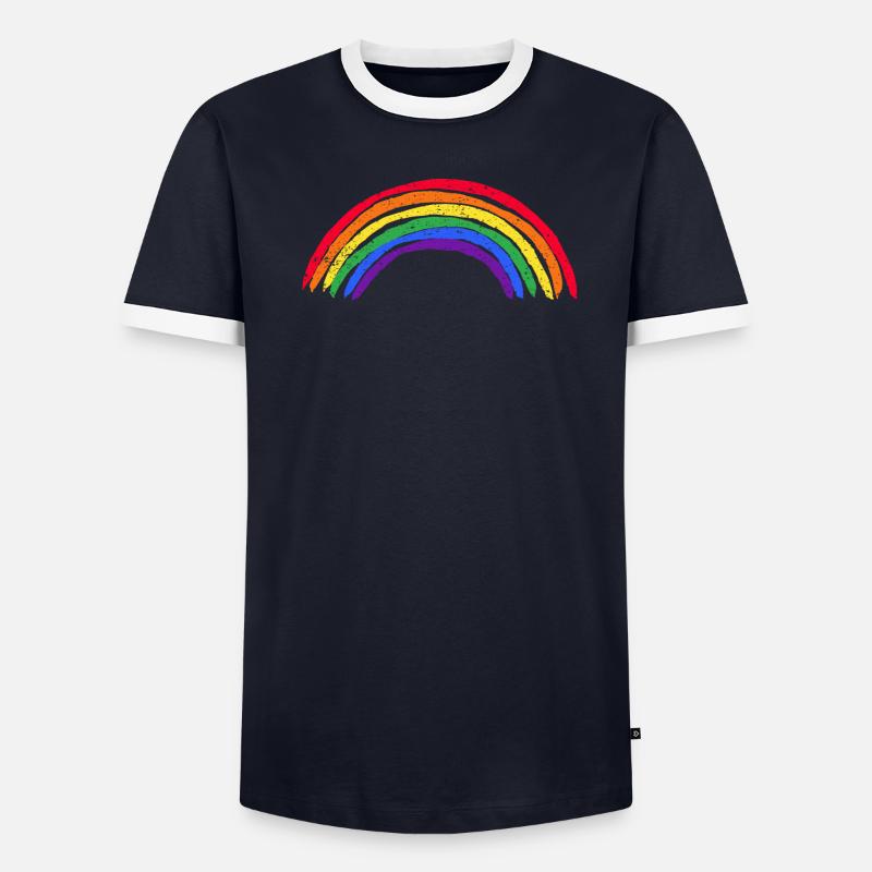 LGBT Amis Pride Droits Sentence Cadeau T-shirt contrasté Homme